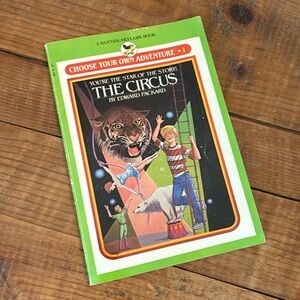 Vintage 1981 #1 Choose Your Own Adventure #1 The Circus by Edward Packer 80s